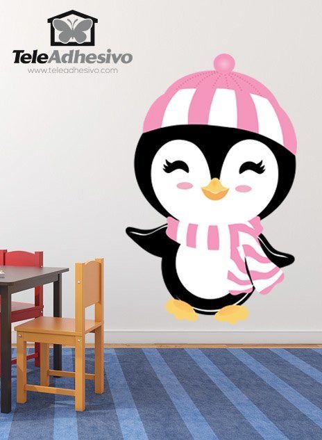 Vinilos Infantiles: Pingüina en invierno