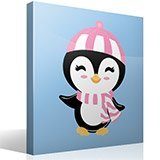 Vinilos Infantiles: Pingüina en invierno 4