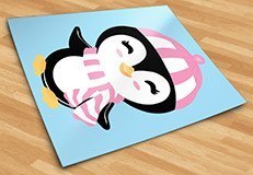 Vinilos Infantiles: Pingüina en invierno 5