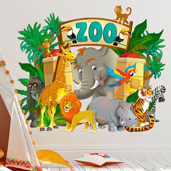 Vinilos Infantiles: Zoo Adventure 1