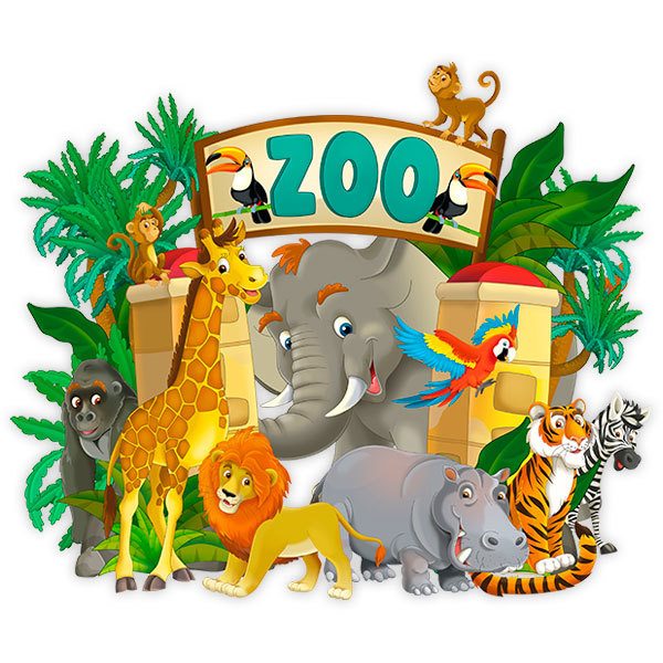 Vinilos Infantiles: Zoo Adventure