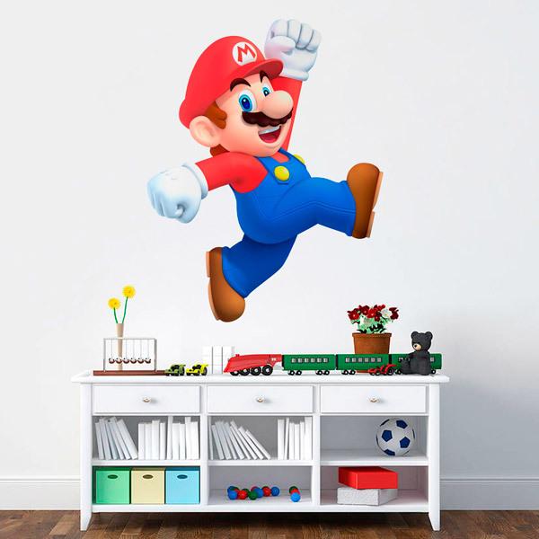 Vinilos Infantiles: Mario Bros Super Salto