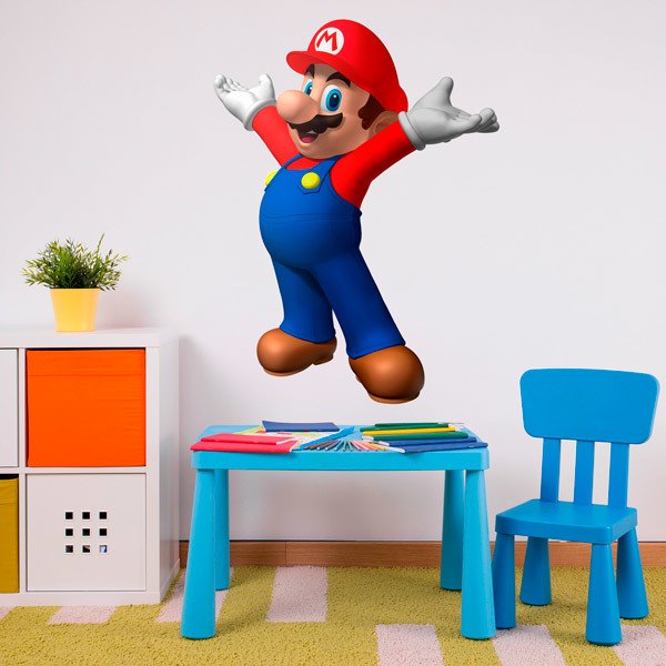 Vinilos Infantiles: Mario Bros Feliz