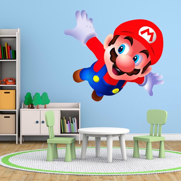 Vinilos Infantiles: Mario Bros Volando