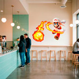 Vinilos Infantiles: Mario Bros Bola de Fuego 12