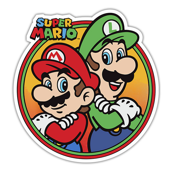 Pegatinas: Super Mario y Luigi
