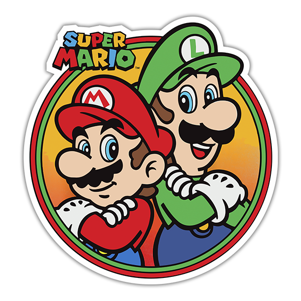 Pegatinas: Super Mario y Luigi 0