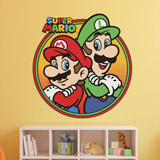 Vinilos Infantiles: Mario Y Luigi Equipo Bros 4