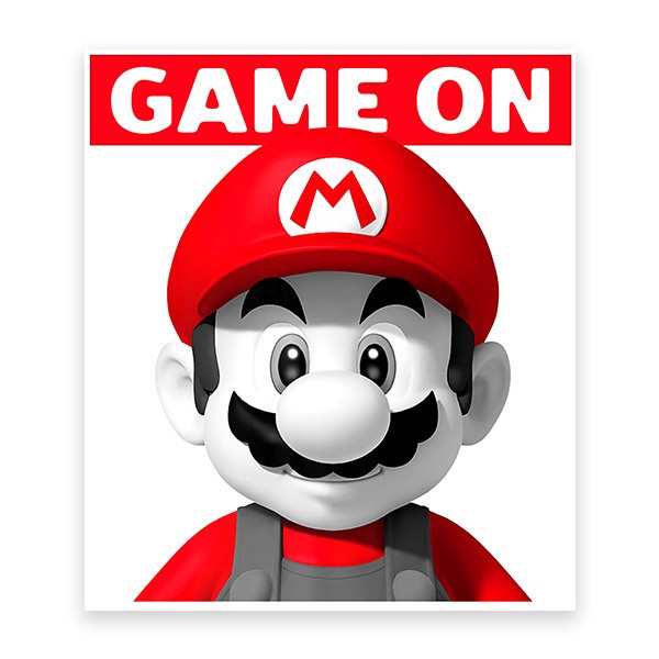 Vinilos Infantiles: Mario Bros Game On