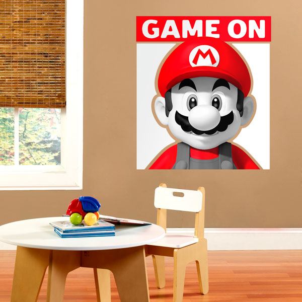 Vinilos Infantiles: Mario Bros Game On