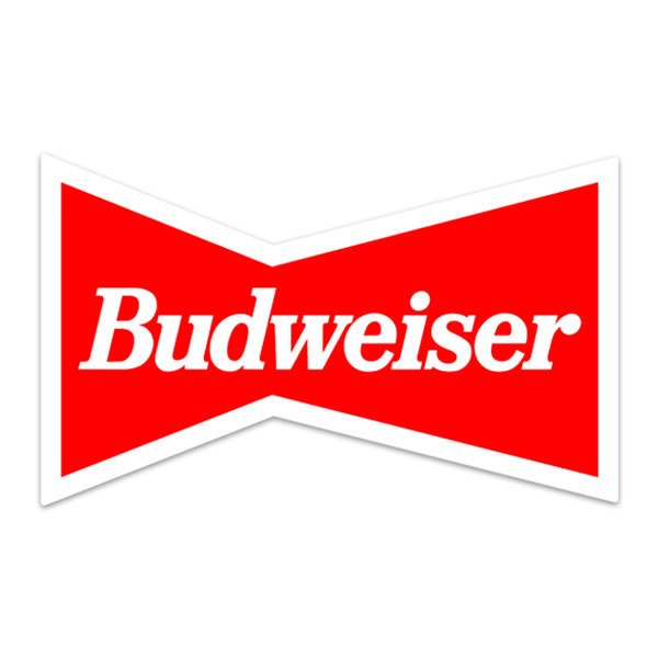 Pegatinas: Budweiser Rojo