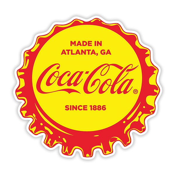 Pegatinas: Coca Cola Since 1886