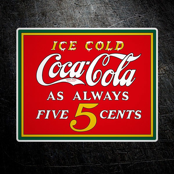 Pegatinas: Ice Cold Coca Cola as Always
