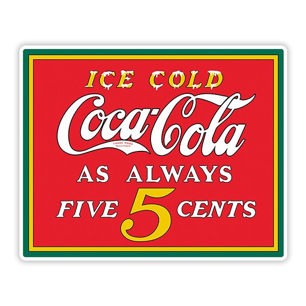 Pegatinas: Ice Cold Coca Cola as Always