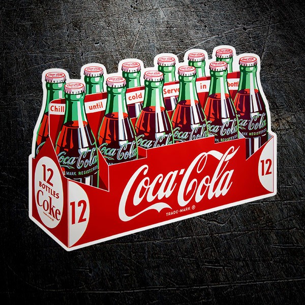 Pegatinas: Pack de 12 Coca Colas