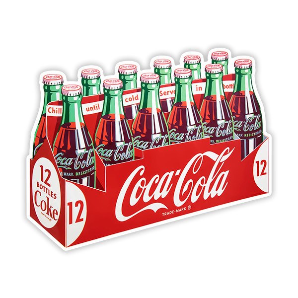 Pegatinas: Pack de 12 Coca Colas