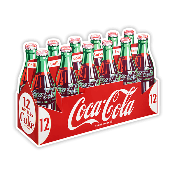 Pegatinas: Pack de 12 Coca Colas 0