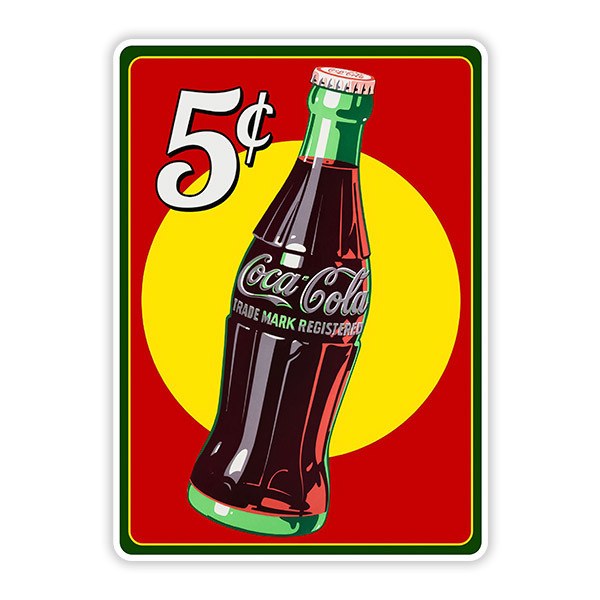 Pegatinas: Coca Cola 5 Centavos