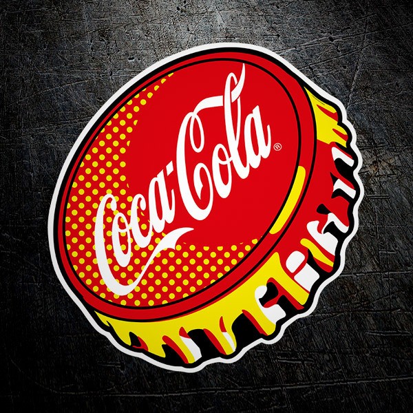 Pegatinas: Chapa de Coca Cola