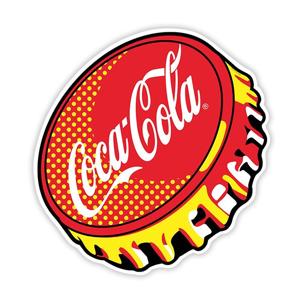 Pegatinas: Chapa de Coca Cola