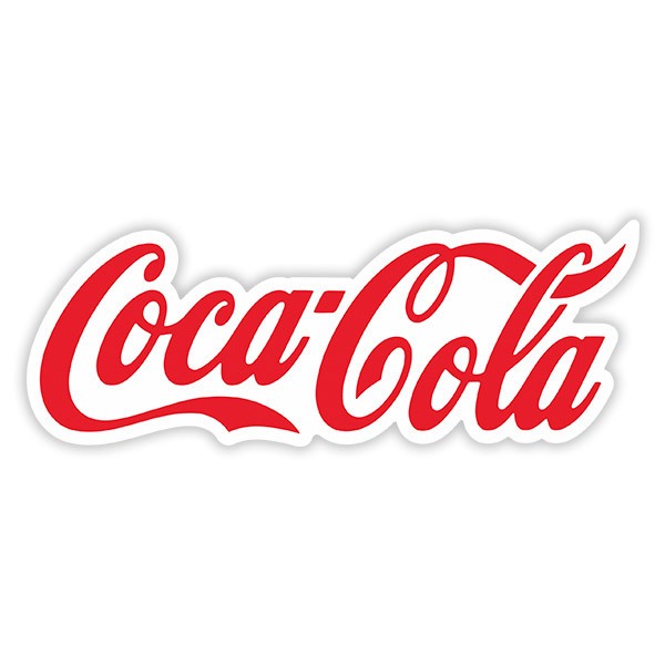 Pegatinas: Letras Coca Cola