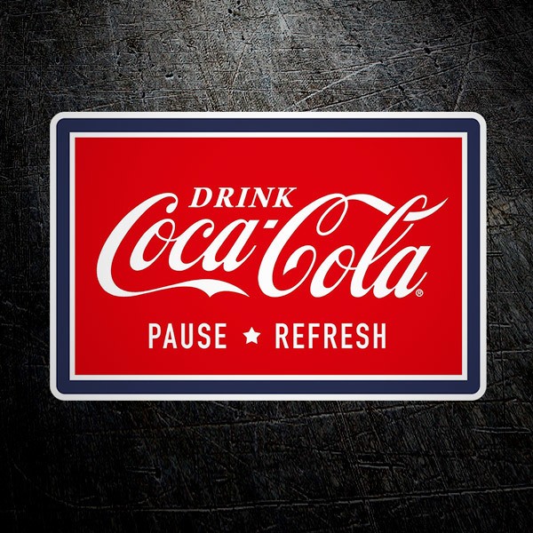 Pegatinas: Coca Cola Pause & Refresh