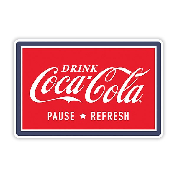 Pegatinas: Coca Cola Pause & Refresh