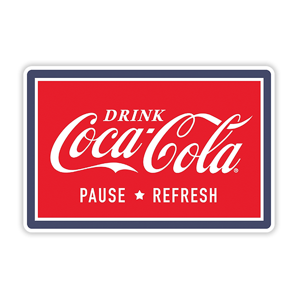 Pegatinas: Coca Cola Pause & Refresh 0