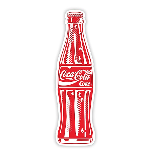 Pegatinas: Botella Refrescante de Coca Cola