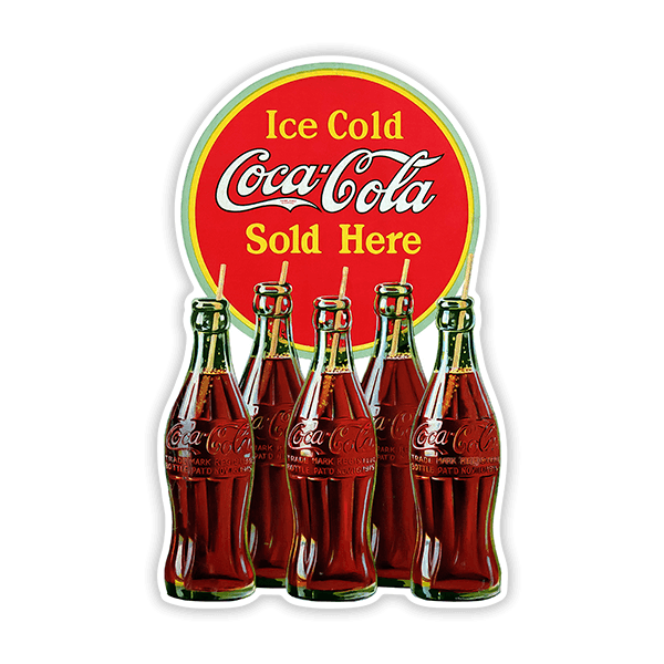 Pegatinas: Ice Cold Coca Cola Sold Here 0