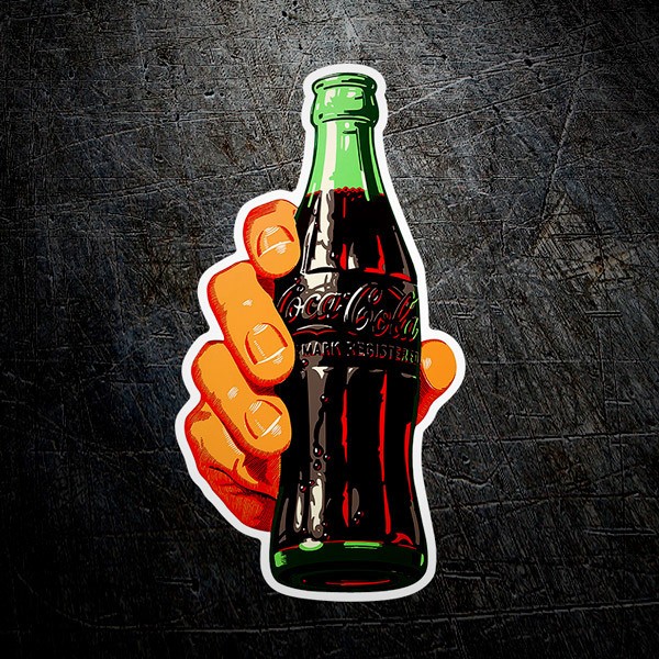 Pegatinas: Mano con Coca Cola