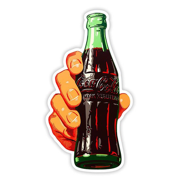 Pegatinas: Mano con Coca Cola