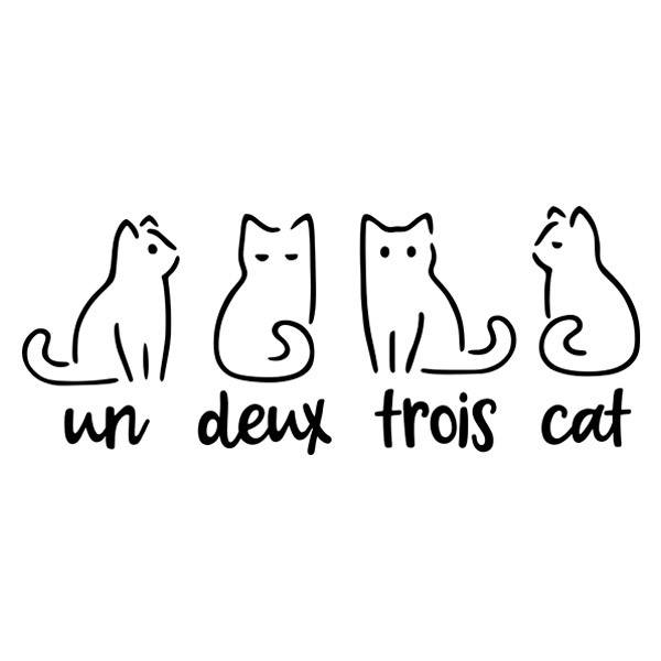 Vinilos Decorativos: Un, Deux, Trois, Cat