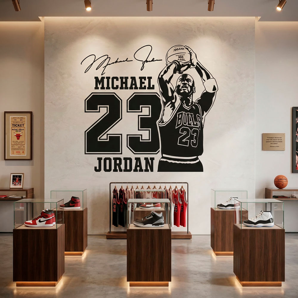 Vinilos Decorativos: Michael Jordan 23