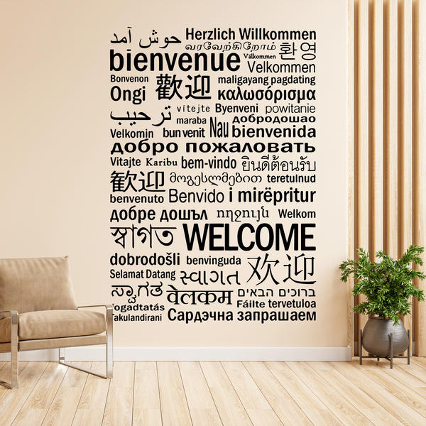 Vinilos Decorativos: Bienvenido en Idiomas II
