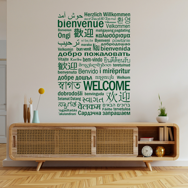 Vinilos Decorativos: Bienvenido en Idiomas II