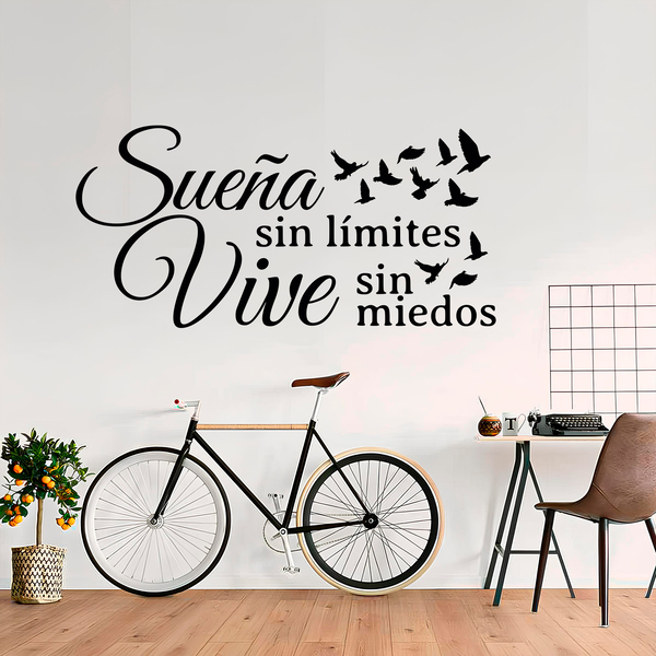 Vinilos Decorativos: Sueña sin Límites Vive sin Miedo