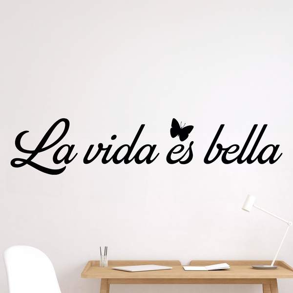 Vinilos Decorativos: La Vida es Bella