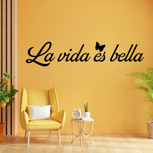 Vinilos Decorativos: La Vida es Bella