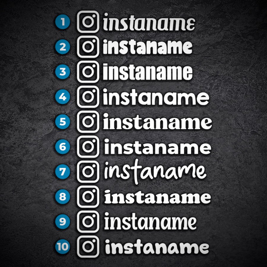 Pegatinas: Instagram Personalizado
