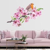 Vinilos Decorativos: Pájaro entre Orquídeas 3