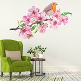 Vinilos Decorativos: Pájaro entre Orquídeas 4