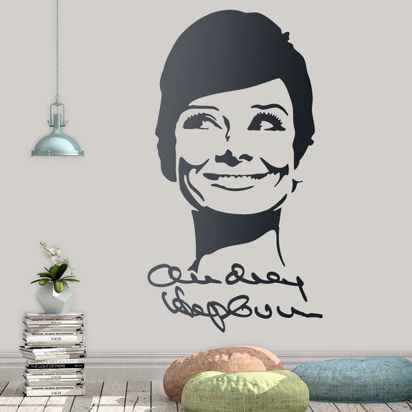 Vinilos Decorativos: Autógrafo Audrey Hepburn