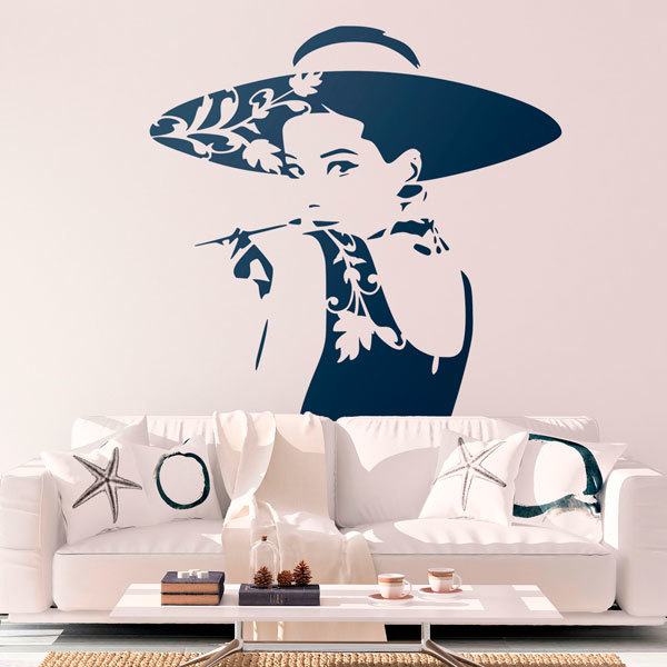Vinilos Decorativos: Actriz Audrey Hepburn 