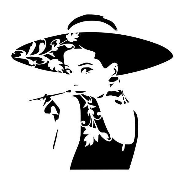 Vinilos Decorativos: Actriz Audrey Hepburn 
