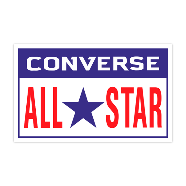 Pegatinas: Converse All Star rectangular 0