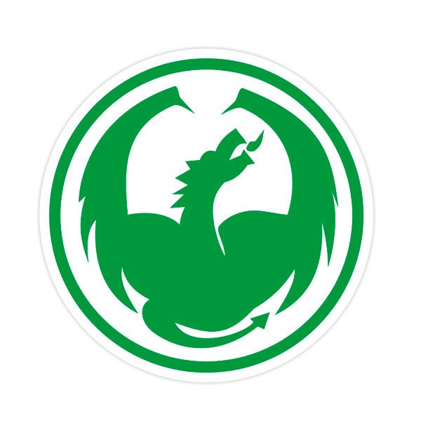 Pegatinas: Dragón Verde