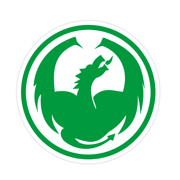 Pegatinas: Dragón Verde