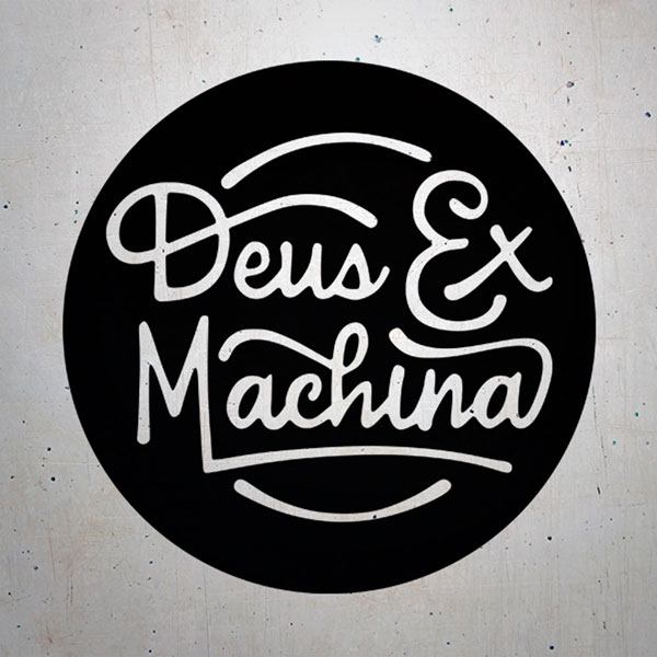 Pegatinas: Deus ex Machina Círculo