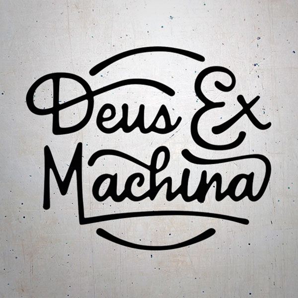 Pegatinas: Moto Deus ex Machina